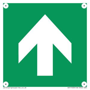 E907 Safe condition: Up / forwards arrow (90 deg supplimentary)